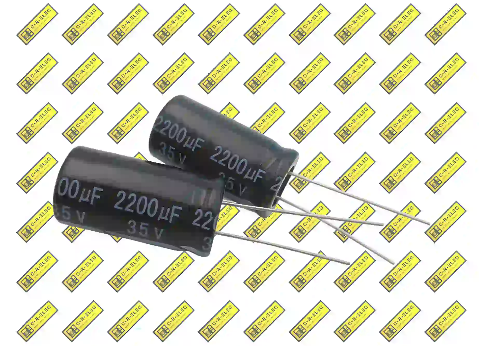 2200-35 خازن الکترولیت 2200 میکروفاراد 35 ولت