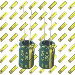خازن الکترولیت 4.7 میکروفاراد 250 ولت