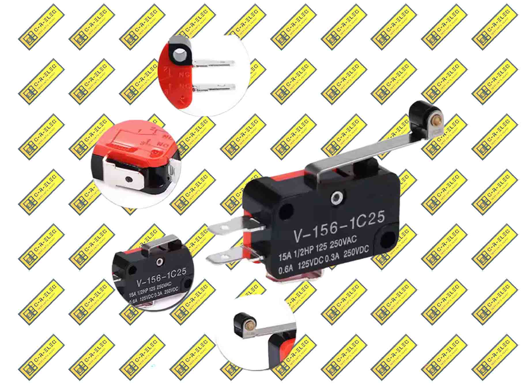 میکروسوئیچ V-156-1c25 مارک Omron میکروسوئیچ V-156-1c25 مارک Omron